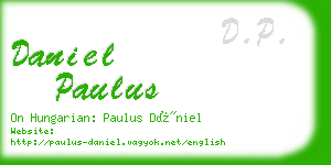 daniel paulus business card